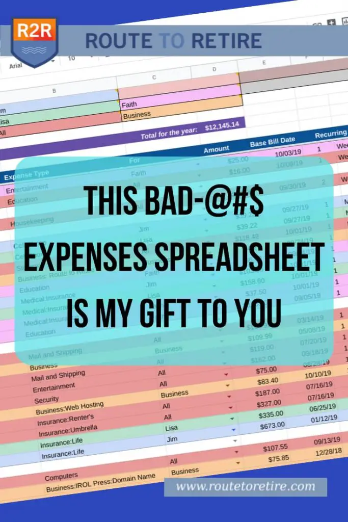 This Bad-@#$ Expenses Spreadsheet is My Gift to You