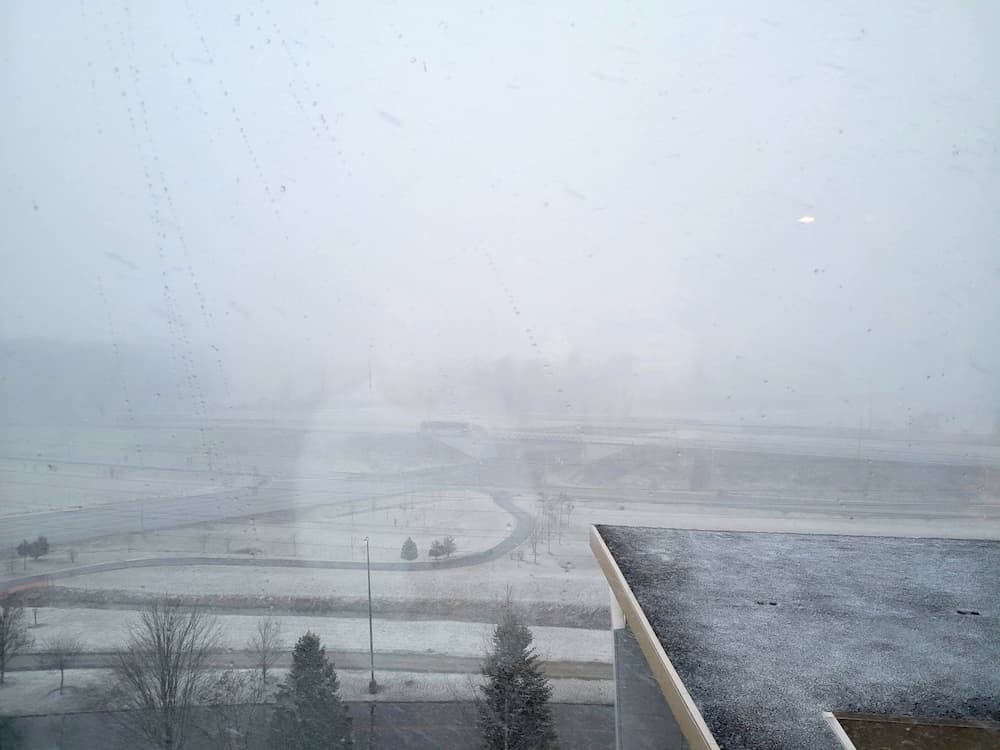 10-Year Wait Over: Our Refreshing Small Getaway Alone - Snow squall and whiteout