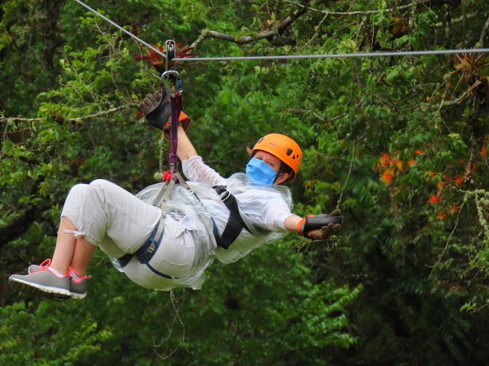 Boquete Tree Trek - Lisa zip-lining